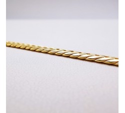 Bracelet Maille Anglaise 15 cm Or Jaune 750 - 18 carats