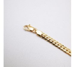 Bracelet Maille Anglaise 15 cm Or Jaune 750 - 18 carats