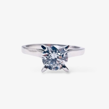 Bague "Liberté Sauvage" Diamant de Synthèse 0.83 ct Or Blanc 750 - 18 carats