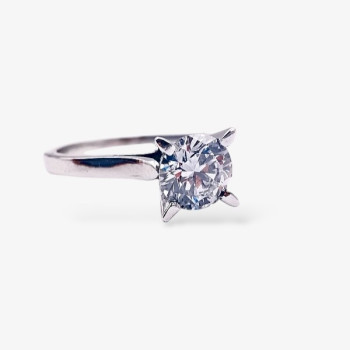 Bague "Liberté Sauvage" Diamant de Synthèse 0.83 ct Or Blanc 750 - 18 carats
