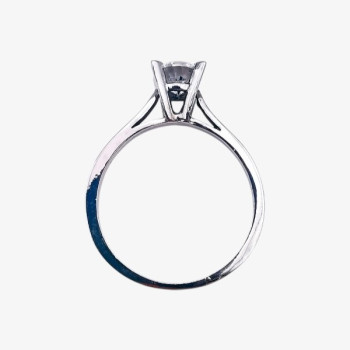 Bague "Liberté Sauvage" Diamant de Synthèse 0.83 ct Or Blanc 750 - 18 carats