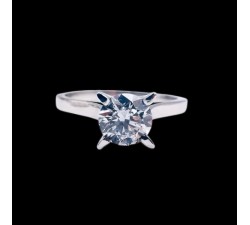 Bague "Liberté Sauvage" Diamant de Synthèse 0.83 ct Or Blanc 750 - 18 carats