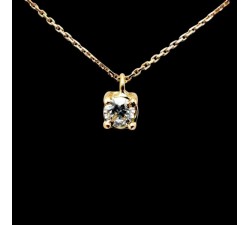 Collier "Liberté Sauvage" Diamant de Synthèse 0.25 ct Or Jaune 750 - 18 carats