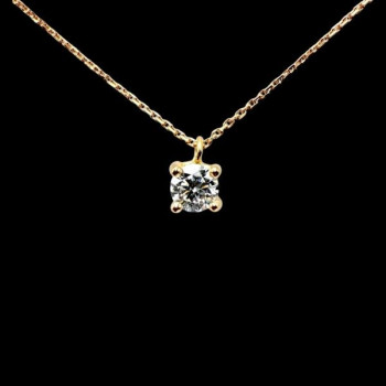 Collier "Liberté Sauvage" Diamant de Synthèse 0.50 ct Or Jaune 750 - 18 carats
