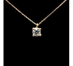 Collier "Liberté Sauvage" Diamant de Synthèse 0.50 ct Or Jaune 750 - 18 carats