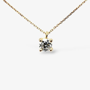 Collier "Liberté Sauvage" Diamant de Synthèse 0.50 ct Or Jaune 750 - 18 carats