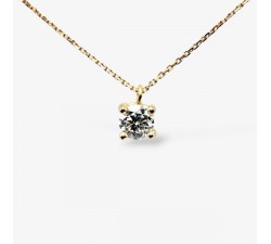 Collier "Liberté Sauvage" Diamant de Synthèse 0.50 ct Or Jaune 750 - 18 carats