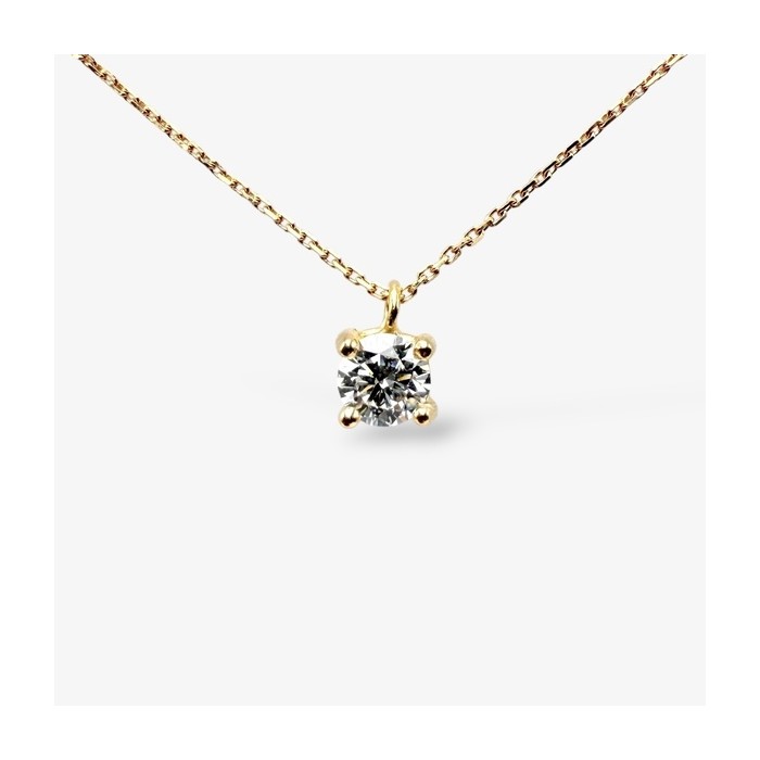 Collier "Liberté Sauvage" Diamant de Synthèse 0.50 ct Or Jaune 750 - 18 carats