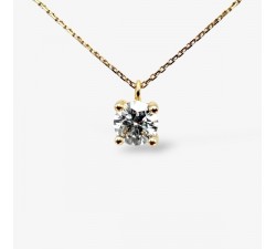 Collier "Liberté Sauvage" Diamant de Synthèse 0.83 ct Or Jaune 750 - 18 carats