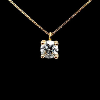 Collier "Liberté Sauvage" Diamant de Synthèse 0.83 ct Or Jaune 750 - 18 carats