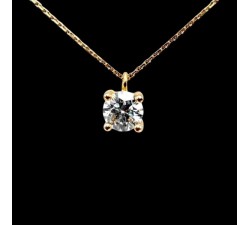 Collier "Liberté Sauvage" Diamant de Synthèse 0.83 ct Or Jaune 750 - 18 carats