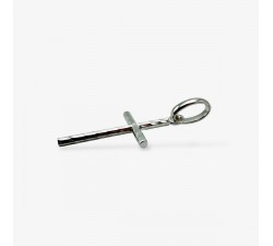 Croix Torsadée Or Blanc 750 - 18 carats