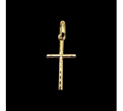 Croix Torsadée Or Jaune 750 - 18 carats