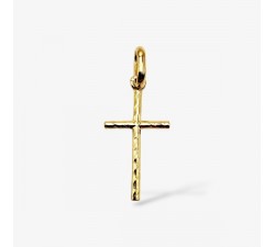 Croix Torsadée Or Jaune 750 - 18 carats