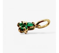 Pendentif Trio Emeraudes Or Jaune 750 - 18 carats