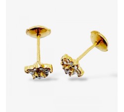 Boucles d'oreilles Lady Flower Diamants Or Jaune 750 - 18 carats