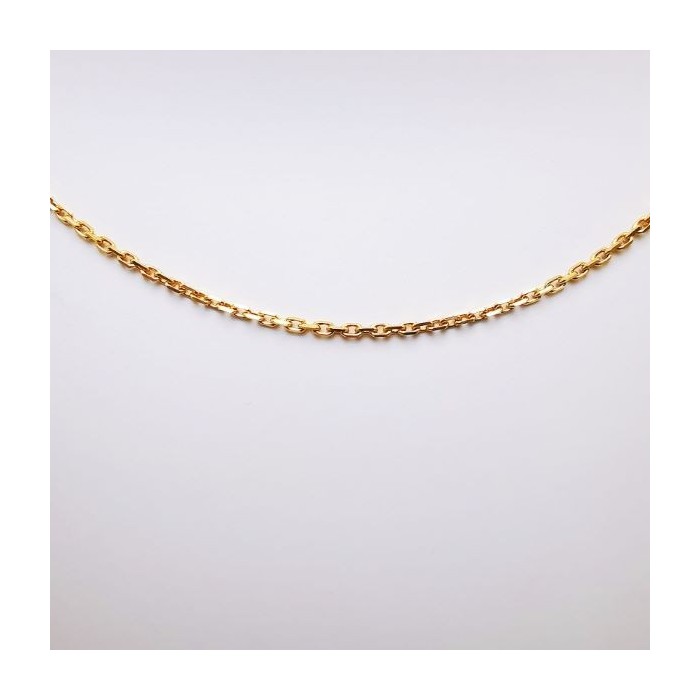 Chaîne 40 cm Or Jaune 750 - 18 carats Maille Forçat 2.10 grammes