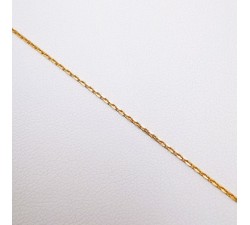 Chaîne 40 cm Or Jaune 750 - 18 carats Maille Forçat 2.10 grammes