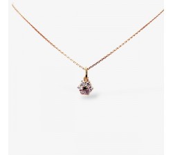 Collier "Lady Romantique" Emeraude Diamants Or Jaune 750 - 18 carats