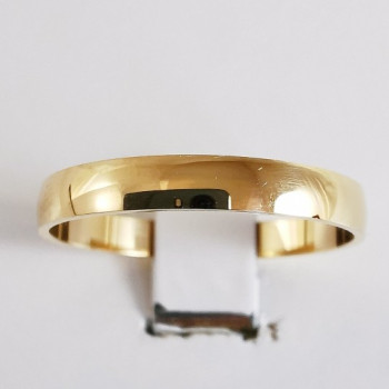 Alliance Hausmann 3mm Or Jaune 750 - 18 carats (demi bombée)