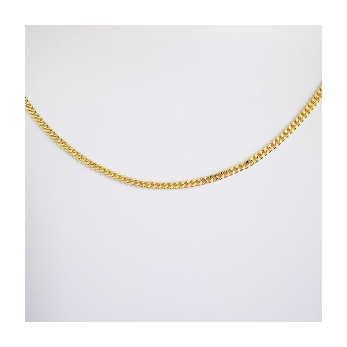 Chaîne 45 cm Maille Gourmette Plaqué Or