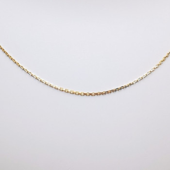 Chaîne 45 cm Or Jaune 750 - 18 carats Maille Forçat 1.75 grammes