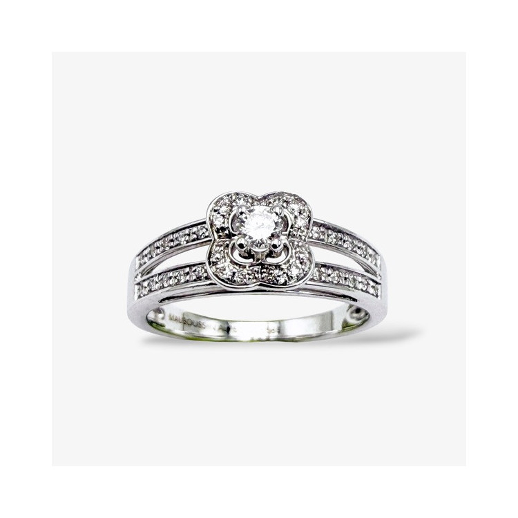 Bague Mauboussin Chance Of Love n°1 Diamants Or Blanc 750 - 18 carats (Bijou Occasion)