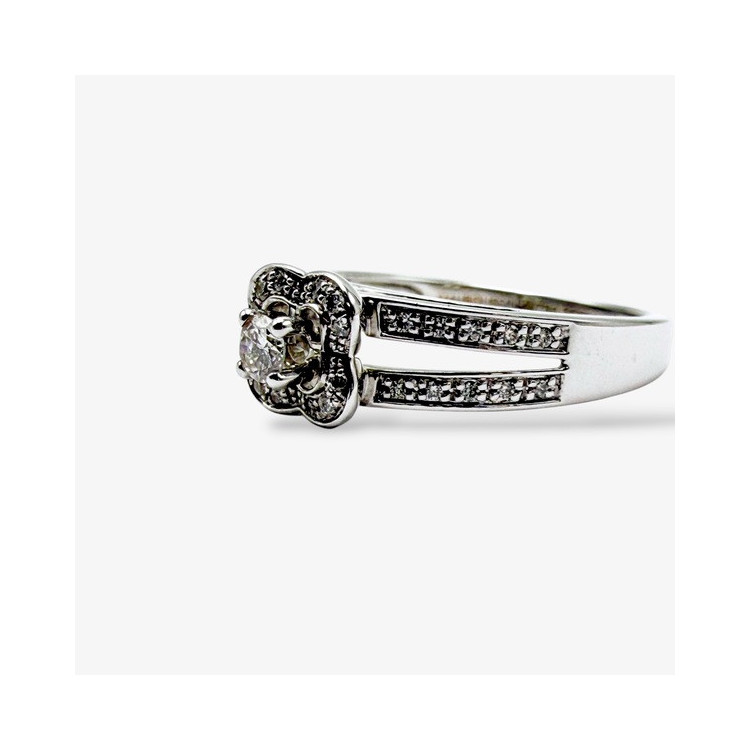 Bague Mauboussin Chance Of Love n°1 Diamants Or Blanc 750 - 18 carats (Bijou Occasion)