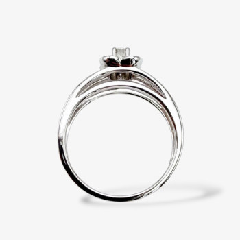 Bague Mauboussin Chance Of Love n°1 Diamants Or Blanc 750 - 18 carats (Bijou Occasion)