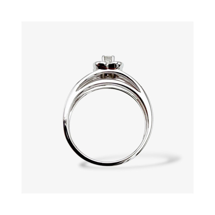 Bague Mauboussin Chance Of Love n°1 Diamants Or Blanc 750 - 18 carats (Bijou Occasion)