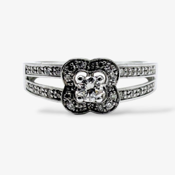 Bague Mauboussin Chance Of Love n°1 Diamants Or Blanc 750 - 18 carats (Bijou Occasion)