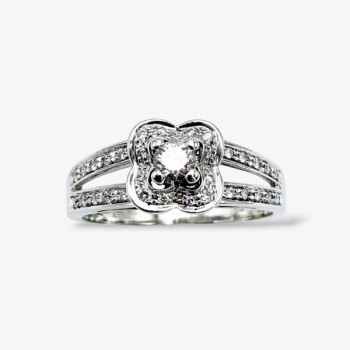 Bague Mauboussin Chance Of Love n°2 Diamants Or Blanc 750 - 18 carats (Bijou Occasion)
