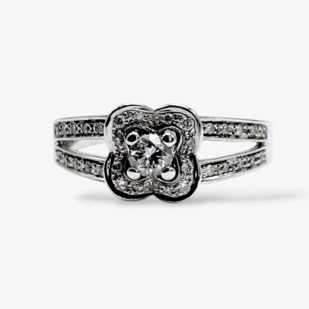 Bague Mauboussin Chance Of Love n°2 Diamants Or Blanc 750 - 18 carats (Bijou Occasion)
