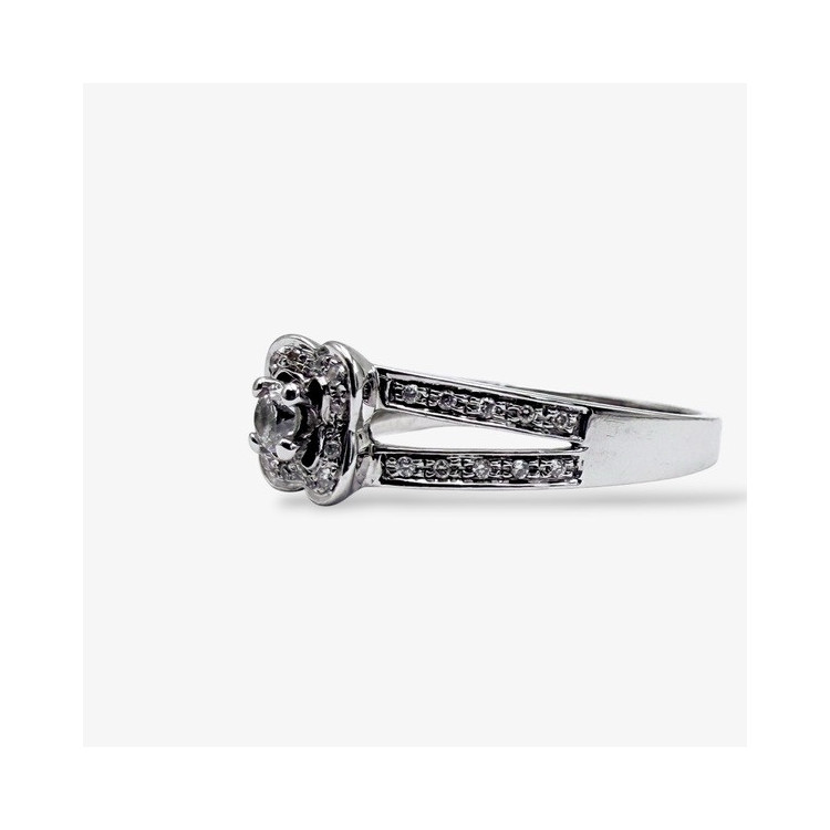 Bague Mauboussin Chance Of Love n°2 Diamants Or Blanc 750 - 18 carats (Bijou Occasion)
