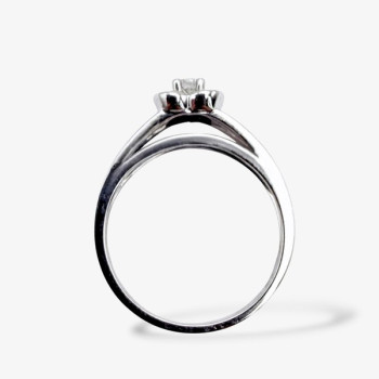Bague Mauboussin Chance Of Love n°2 Diamants Or Blanc 750 - 18 carats (Bijou Occasion)