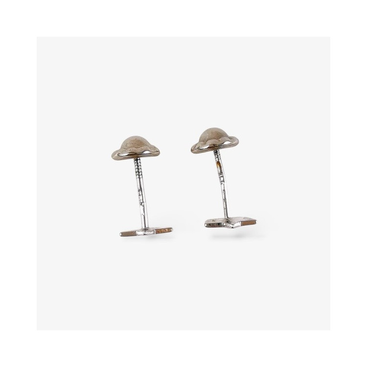 Boucles d'Oreilles Enfants Puces Etoile Or Blanc 750 - 18 carats