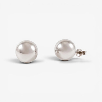 Boucles d'Oreilles Puces Or Blanc 750 - 18 carats