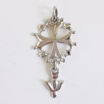 Croix Huguenote Or Blanc 750 - 18 carats
