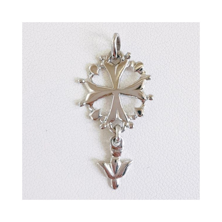 Croix Huguenote Or Blanc 750 - 18 carats