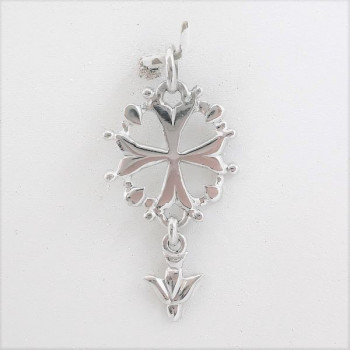 Croix Huguenote Or Blanc 750 - 18 carats