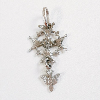 Croix Huguenote Or Blanc 750 - 18 carats