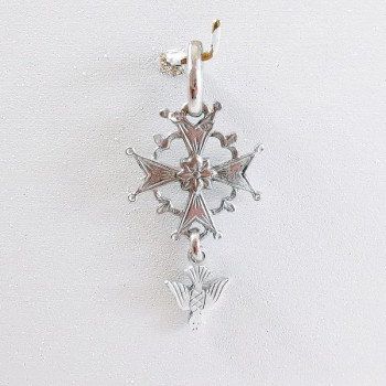 Croix Huguenote Or Blanc 750 - 18 carats