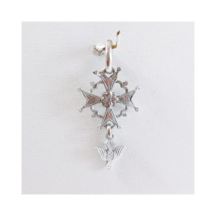 Croix Huguenote Or Blanc 750 - 18 carats