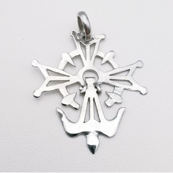 Croix Huguenote Or Blanc 750 - 18 carats