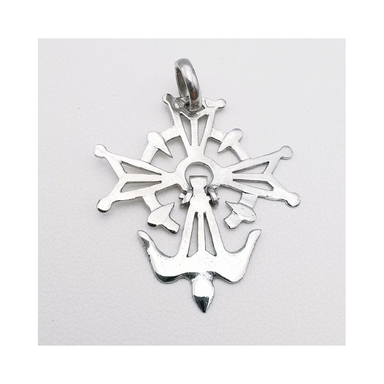 Croix Huguenote Or Blanc 750 - 18 carats