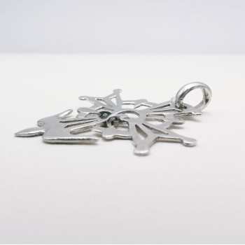 Croix Huguenote Or Blanc 750 - 18 carats