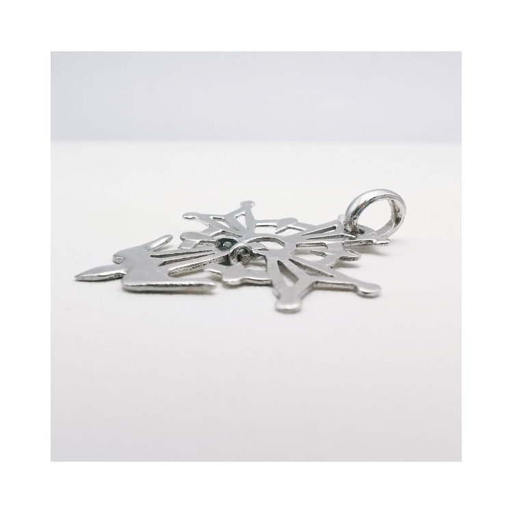 Croix Huguenote Or Blanc 750 - 18 carats