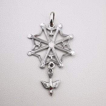Croix Huguenote Or Blanc 750 - 18 carats