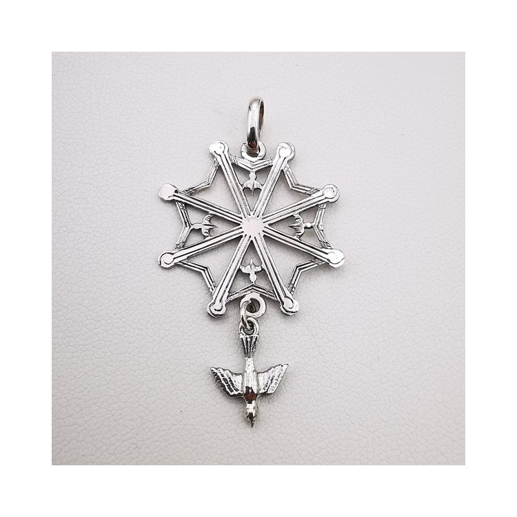 Croix Huguenote Or Blanc 750 - 18 carats