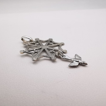 Croix Huguenote Or Blanc 750 - 18 carats